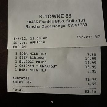 K-Towne 88 - Overpriced - Korean Near Me - Rancho Cucamonga, California K-Towne 88 - Overpriced - Korean Near Me - Rancho Cucamonga, California
