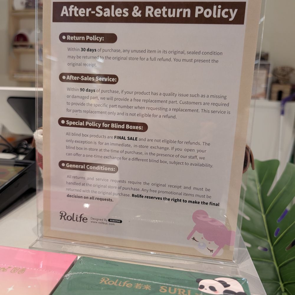 Rolife - Sales policy - Gift Shops Near Me - Lynnwood, Washington Rolife - Sales policy - Gift Shops Near Me - Lynnwood, Washington