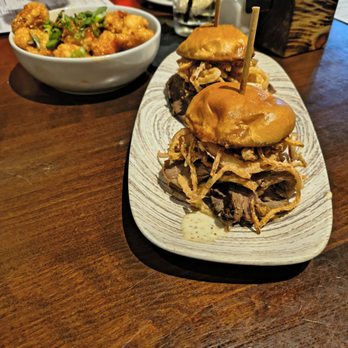 Firebirds Wood Fired Grill - Steak sliders and seasoned cauliflower - Steakhouses Near Me - Hoover, Alabama