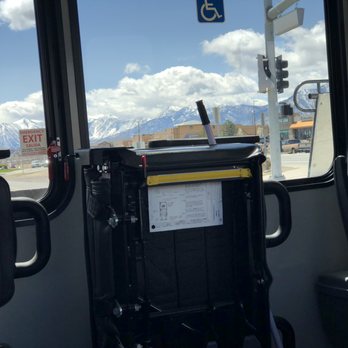 Carson City JAC - Friday, April 12, 2018: inside of front of Route 3 bus. - Buses Near Me - Carson City, Nevada Carson City JAC - Friday, April 12, 2018: inside of front of Route 3 bus. - Buses Near Me - Carson City, Nevada