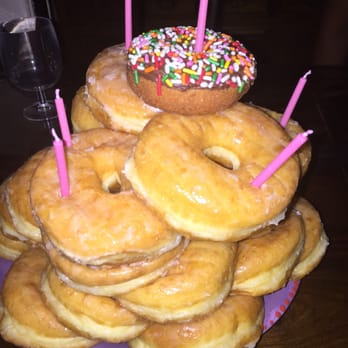Star Donuts - We bought them at 3:30pm and assembled our cake soon after and didn't eat it until 7:45pm that nite, donuts still tasted fresh! - Donuts Near Me - Stockton, California