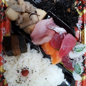 J-Shop - Sashimi bento for about $10. Good size and variety of freshly cut fish. - International Grocery Near Me - Honolulu, Hawaii J-Shop - Sashimi bento for about $10. Good size and variety of freshly cut fish. - International Grocery Near Me - Honolulu, Hawaii
