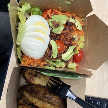 The Greenspot Salad Company Governor Park - Kids Salad (Cobb), Roasted Potato Wedges - Salad Near Me - San Diego, California
