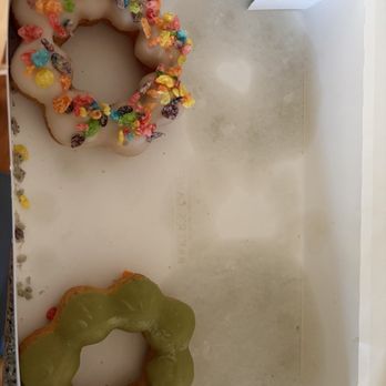 The Mochi Donut Shop - Outer Sunset - These two sat in the box over night and the oil seeped through the cardboard - Donuts Near Me - San Francisco, California The Mochi Donut Shop - Outer Sunset - These two sat in the box over night and the oil seeped through the cardboard - Donuts Near Me - San Francisco, California