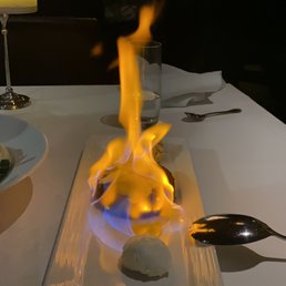 Cake Banana Foster Flame