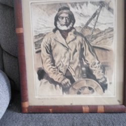 Clint this is Gary I have this old portrait that I bought At a rummage sale last Summer at the wamsutta club the picture itself is in perfec