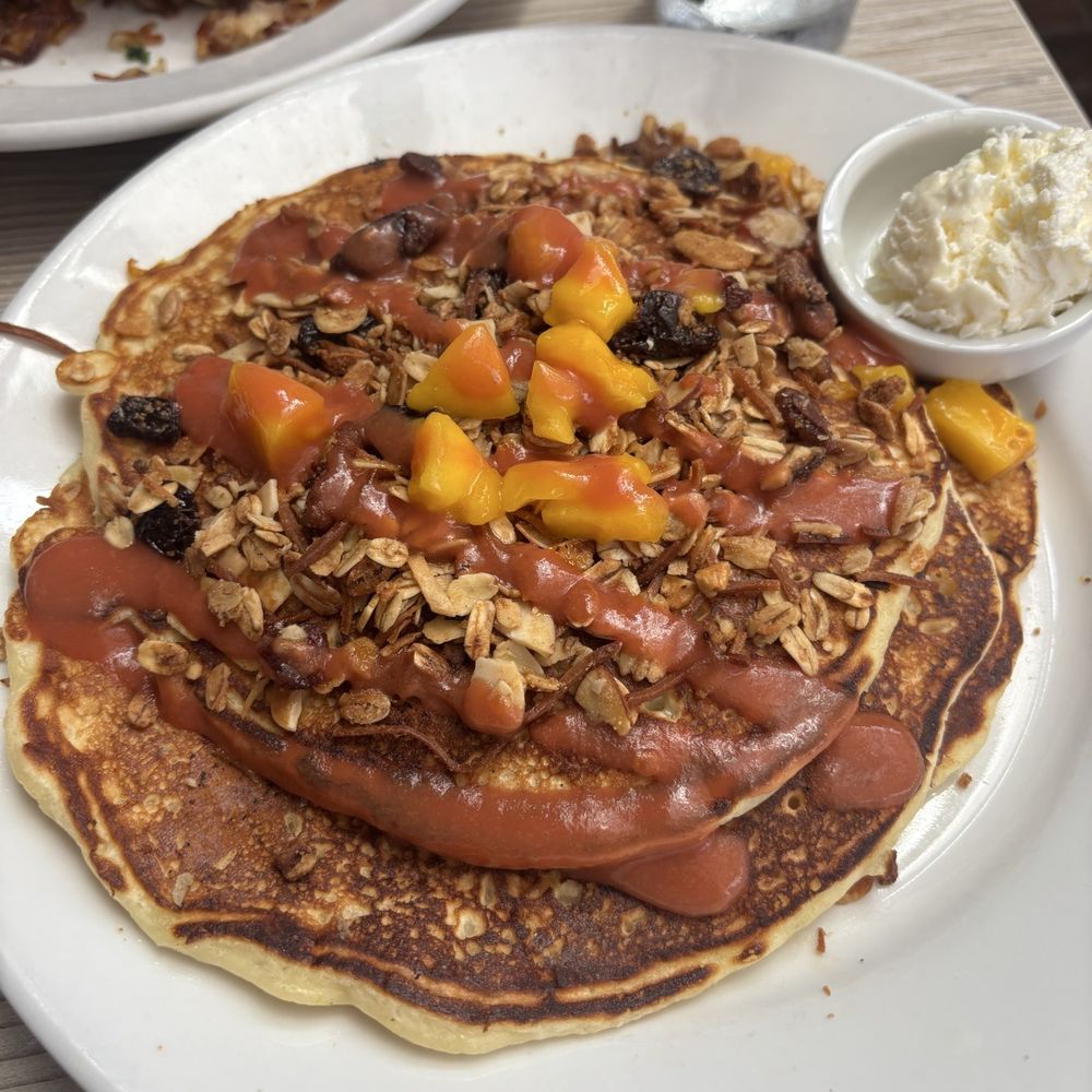 Mango and guava pancakes Mango and guava pancakes
