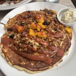 Mango and guava pancakes Mango and guava pancakes