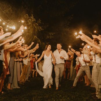 Luxe Entertainment - Wedding Sparkler Sendoff makes for a great experience and Photos, surrounded by friends and family! - DJs Near Me Luxe Entertainment - Wedding Sparkler Sendoff makes for a great experience and Photos, surrounded by friends and family! - DJs Near Me