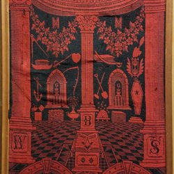 Bedford Masonic Temple - Tapestry in the Lodge Room