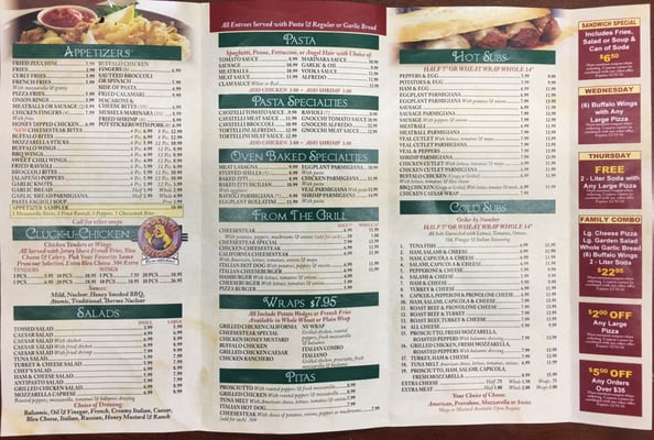 Menu photo 1 Johnny Jrs Pizza Netcong, NJ