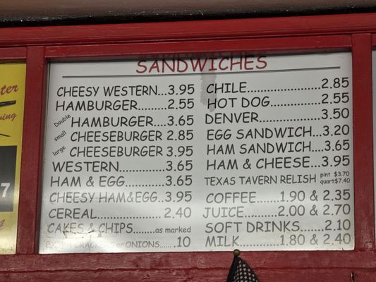 Menu photo 4 Texas Tavern Roanoke, VA