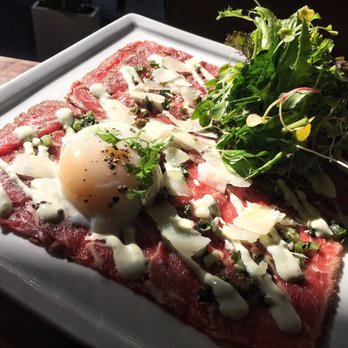 Minami - Aburi beef carpaccio with sous-vide - Japanese Near Me - Vancouver, British Columbia
