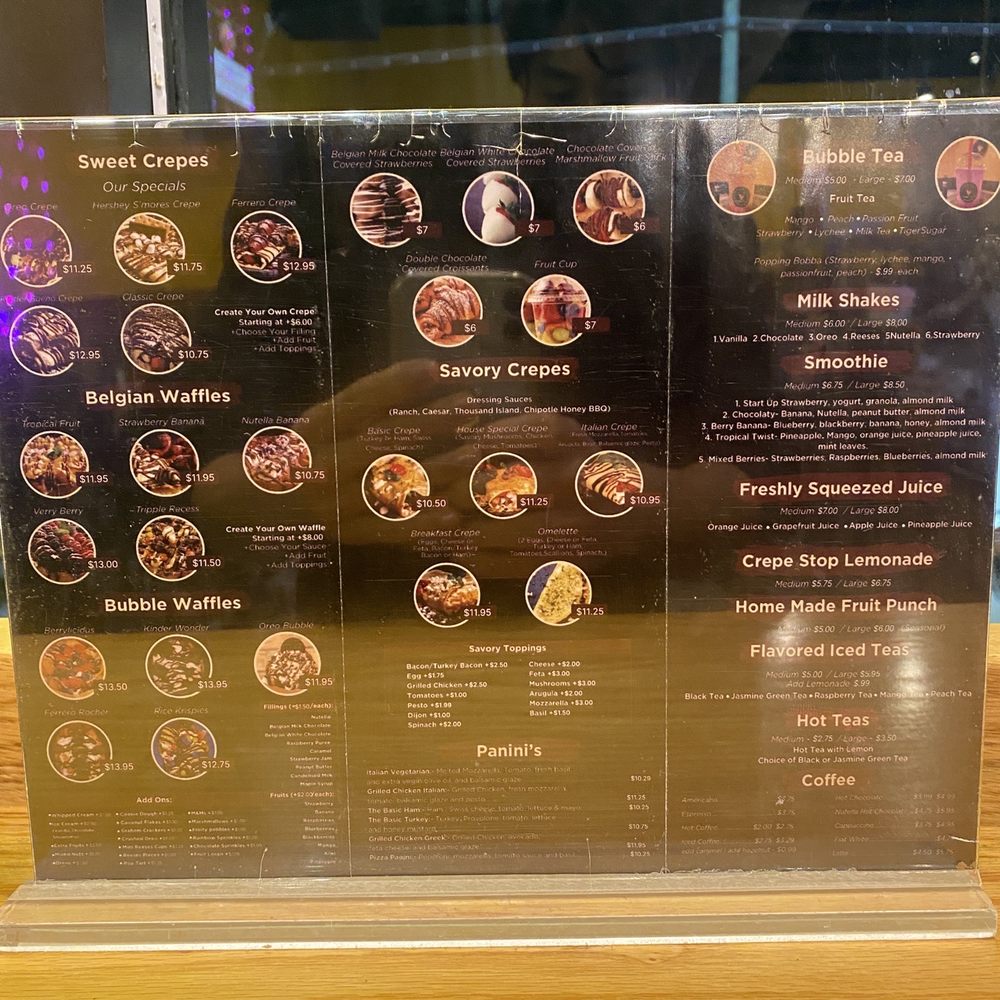 Crepe Stop - Menu - Juice Bars & Smoothies Near Me - Staten Island, New York Crepe Stop - Menu - Juice Bars & Smoothies Near Me - Staten Island, New York