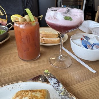 Maple & Yolk - Bloody Mary and Boronice and wife's southwest wrap. - Breakfast & Brunch Near Me - Urbana, Illinois Maple & Yolk - Bloody Mary and Boronice and wife's southwest wrap. - Breakfast & Brunch Near Me - Urbana, Illinois