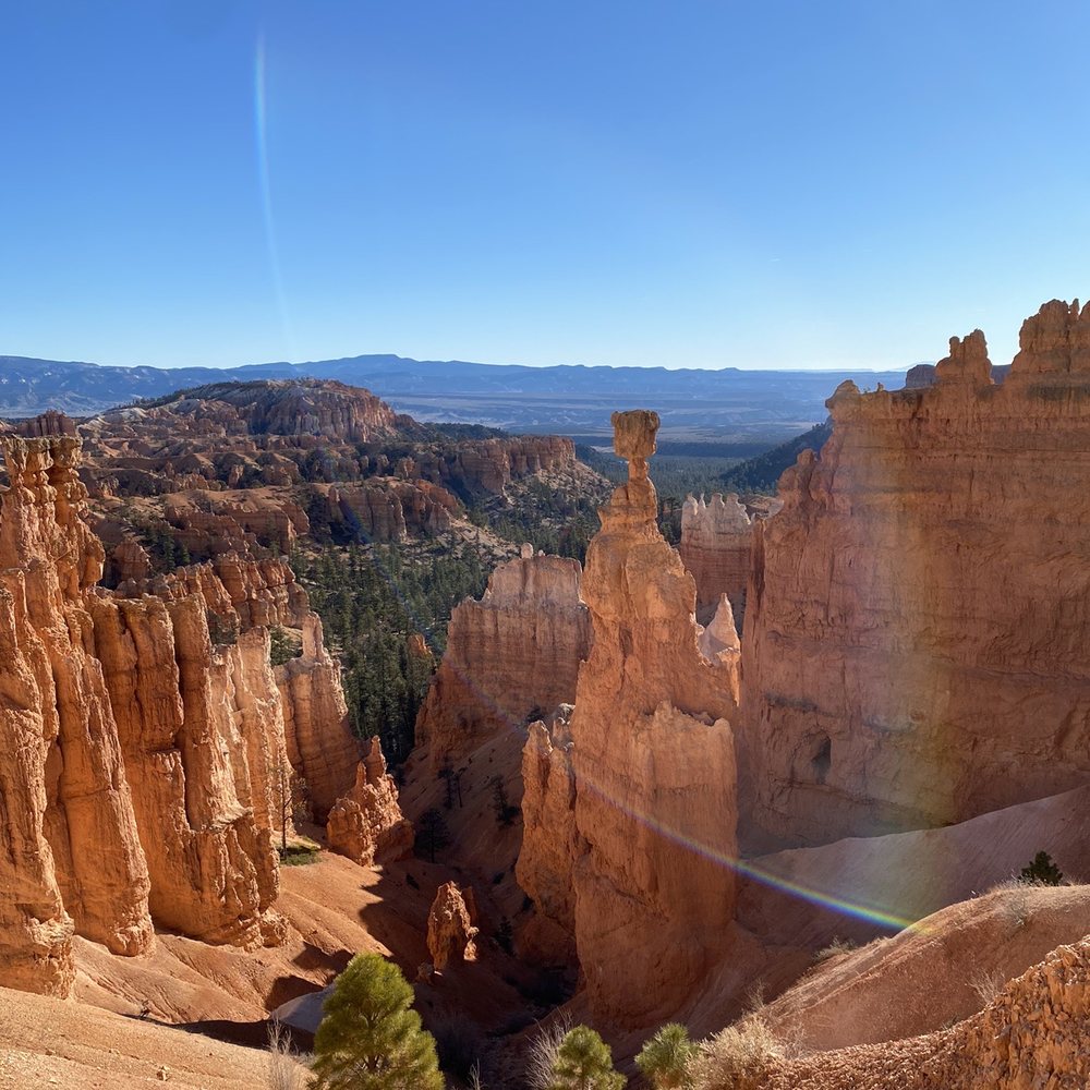 Thor’s Hammer - A view of Thor's Hammer from the top of Sunset Point - Hiking Near Me - Bryce, Utah