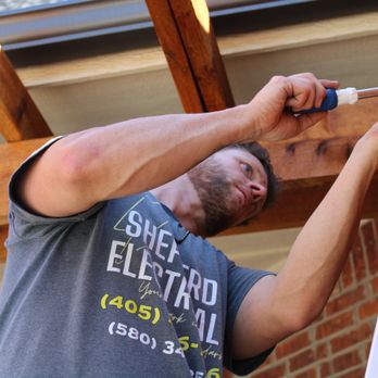 Shepherd Electrical - Electrician installing receptacles. - Electricians Near Me - Edmond, Oklahoma Shepherd Electrical - Electrician installing receptacles. - Electricians Near Me - Edmond, Oklahoma