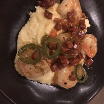 20|Twenty - Shrimp and grits with chopped chorizo and jalepenos .... very tasty and a little spicy !!! - New American Near Me - Carlsbad, California 20|Twenty - Shrimp and grits with chopped chorizo and jalepenos .... very tasty and a little spicy !!! - New American Near Me - Carlsbad, California