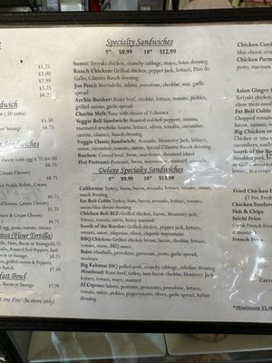 Menu photo 2 Fat Beli Deli San Francisco, CA Menu photo 2 Fat Beli Deli San Francisco, CA