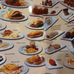 Casa Mama Luisa - Carta de tapas. Una tapa a elegir con cada consumisión de bebidas.