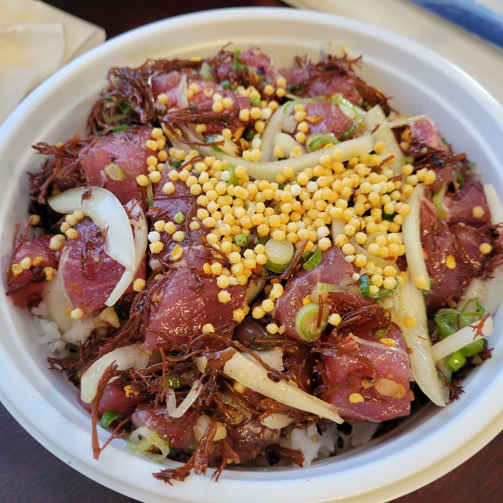 Diamond Head General Store - Shoyu Ahi Poke Bowl ($30.00+) - not good. very salty - Hawaiian Near Me - San Bruno, California Diamond Head General Store - Shoyu Ahi Poke Bowl ($30.00+) - not good. very salty - Hawaiian Near Me - San Bruno, California