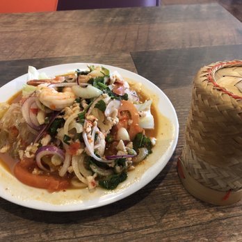 Thai Khao Kaeng Express And Pizzeria - Yum Woon Sen Salad with Side of sticky rice - Thai Near Me - Roy, Utah Thai Khao Kaeng Express And Pizzeria - Yum Woon Sen Salad with Side of sticky rice - Thai Near Me - Roy, Utah