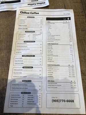 Menu photo 6 Chillax Coffee Richmond Hill, ON Menu photo 6 Chillax Coffee Richmond Hill, ON