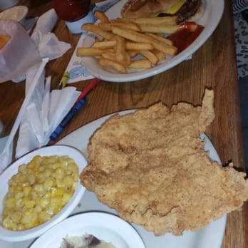 Calico County Restaurant - Chicken fried chicken, a cheeseburger and cheese sandwich off the kids meal. - Breakfast & Brunch Near Me - Amarillo, Texas