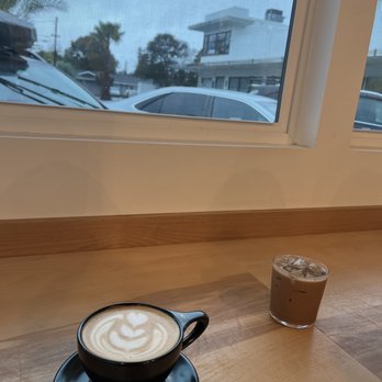 Naysayer Coffee Roasters - Hot vanilla cardamom latte and Iced oat milk mocha - Coffee Roasteries Near Me - Napa, California Naysayer Coffee Roasters - Hot vanilla cardamom latte and Iced oat milk mocha - Coffee Roasteries Near Me - Napa, California