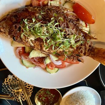 Khmai - Crispy red snapper with house sauce. I want more . - Cambodian Near Me - Chicago, Illinois
