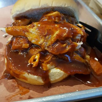 Just Q'in Restaurant - Pulled chicken sandwich - Southern Near Me - Cincinnati, Ohio Just Q'in Restaurant - Pulled chicken sandwich - Southern Near Me - Cincinnati, Ohio