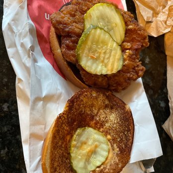 McDonald's - Second time ordering spicy chicken sandwich from here and no sauce on it. - Fast Food Near Me - Novi, Michigan