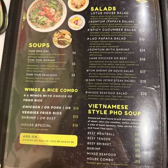 Lotus Thai Dining - Menu - Thai Near Me - Columbia, South Carolina