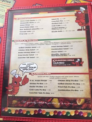 Menu photo 5 Crawfish Hole #2 Steak & Seafood Restaurant Minden, LA Menu photo 5 Crawfish Hole #2 Steak & Seafood Restaurant Minden, LA