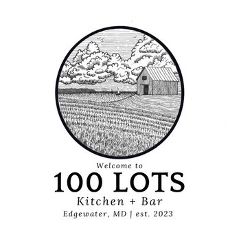 100 Lots Kitchen + Bar - a black and white logo - New American Near Me - Edgewater, Maryland 100 Lots Kitchen + Bar - a black and white logo - New American Near Me - Edgewater, Maryland