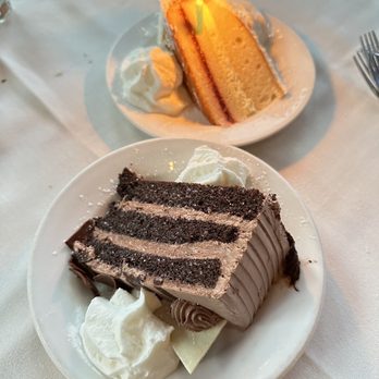 Trattoria San Pietro - Chocolate Mousse Cake and Tropicana cake - Italian Near Me - Norwell, Massachusetts Trattoria San Pietro - Chocolate Mousse Cake and Tropicana cake - Italian Near Me - Norwell, Massachusetts