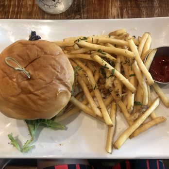 Scratch Kitchen - Burger with Garlic Truffle Fries - Breakfast & Brunch Near Me - Honolulu, Hawaii