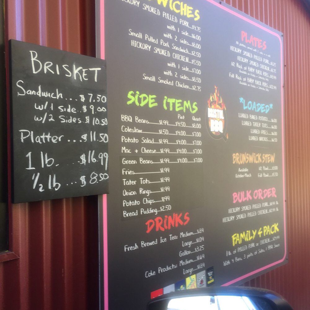 Bristol BBQ - Menu at drive up - Barbeque Near Me - Bristol, Tennessee Bristol BBQ - Menu at drive up - Barbeque Near Me - Bristol, Tennessee