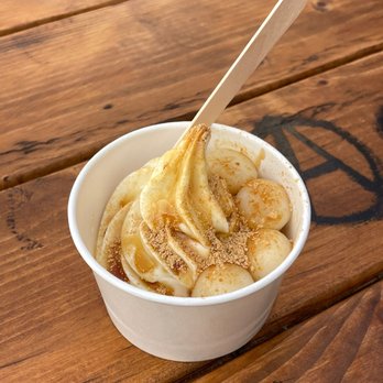 Indigo Cow - Hokkaido milk soft serve with shiratama kuromitsu kinako topping - Ice Cream & Frozen Yogurt Near Me - Seattle, Washington Indigo Cow - Hokkaido milk soft serve with shiratama kuromitsu kinako topping - Ice Cream & Frozen Yogurt Near Me - Seattle, Washington