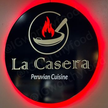 La Casera - a sign for a restaurant - Peruvian Near Me - Bethlehem, Pennsylvania