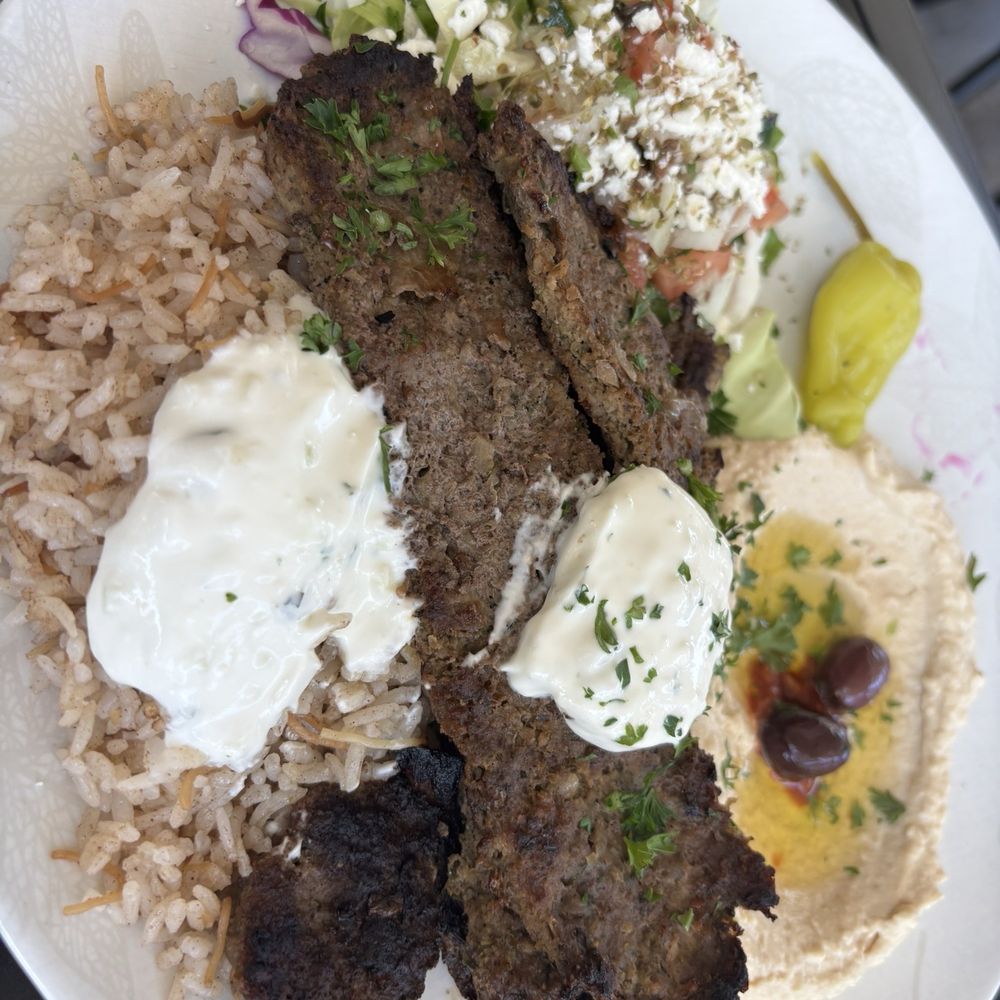 Mr Gyros - Kabob plate - Mediterranean Near Me - Seattle, Washington Mr Gyros - Kabob plate - Mediterranean Near Me - Seattle, Washington