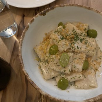 L'Oca d'Oro - Rigatoni. Strong on the olive, smoked mozz, and dill. Can't recommend. - Italian Near Me - Austin, Texas