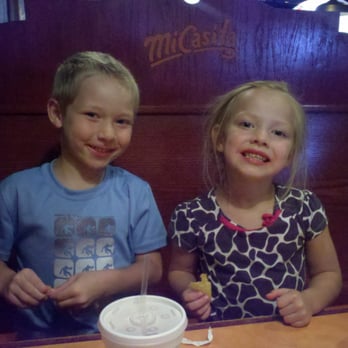 Mi Casita - The kids enjoying the chips and salsa. - Mexican Near Me - Lillington, North Carolina