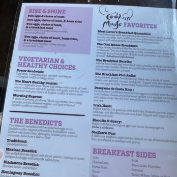 Cool Moose Cafe - Menu - Breakfast & Brunch Near Me - Jacksonville, Florida