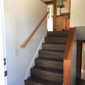 Jay's Flooring - After: LVP stairs! - Flooring Near Me - Marysville, Washington Jay's Flooring - After: LVP stairs! - Flooring Near Me - Marysville, Washington