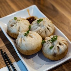 Lao Wu Authentic Shanghai Dumpling - Shanghai pan fried pork buns.