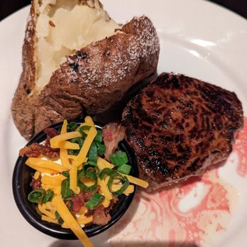 LongHorn Steakhouse - Renegade Sirloin 6 oz loaded potato - Steakhouses Near Me - Chantilly, Virginia LongHorn Steakhouse - Renegade Sirloin 6 oz loaded potato - Steakhouses Near Me - Chantilly, Virginia
