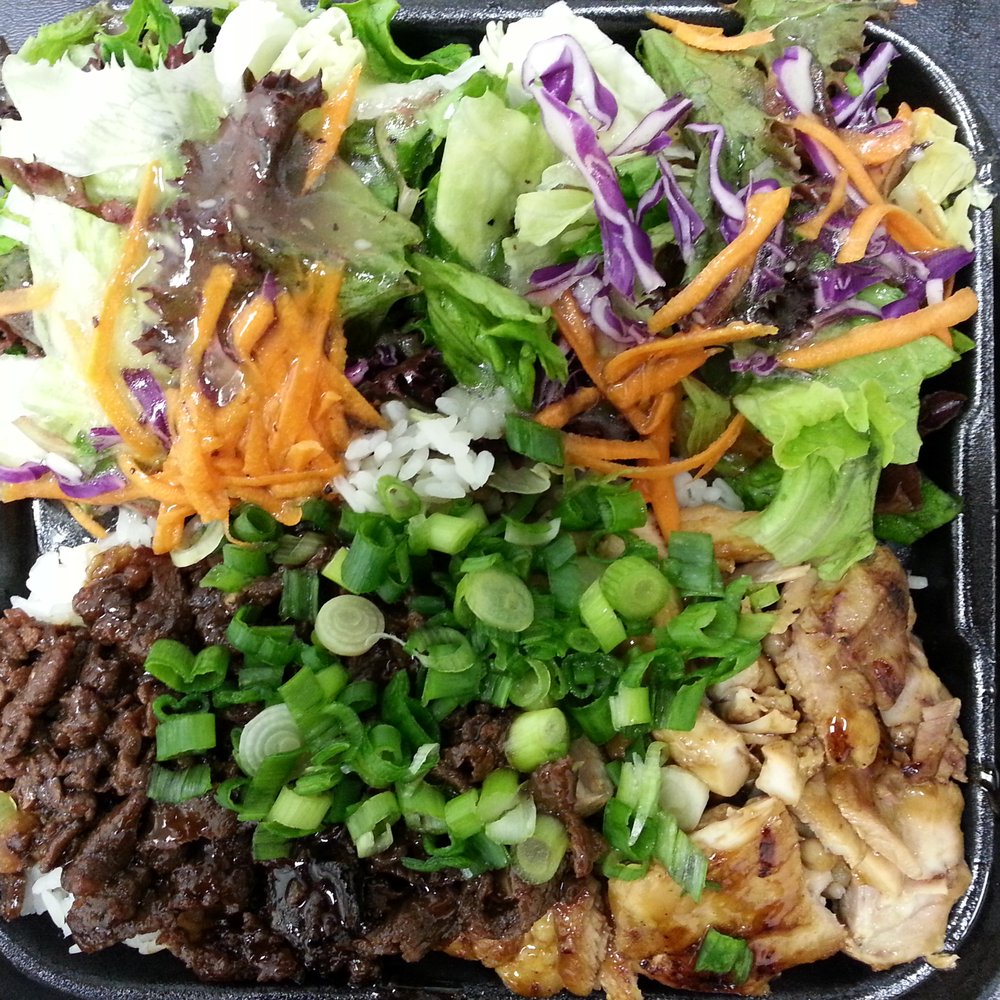 WaBa Grill - Chicken/beef plate. - Fast Food Near Me - Fullerton, California