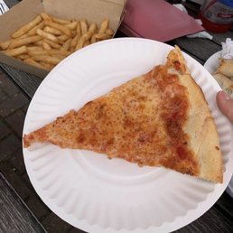 Plain pizza and French fries!
