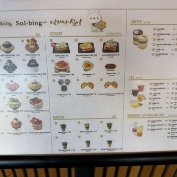 Sulbing - Menu 3/17/2026 - Desserts Near Me - Santa Clara, California Sulbing - Menu 3/17/2026 - Desserts Near Me - Santa Clara, California